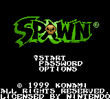 Spawn (USA) Title Screen